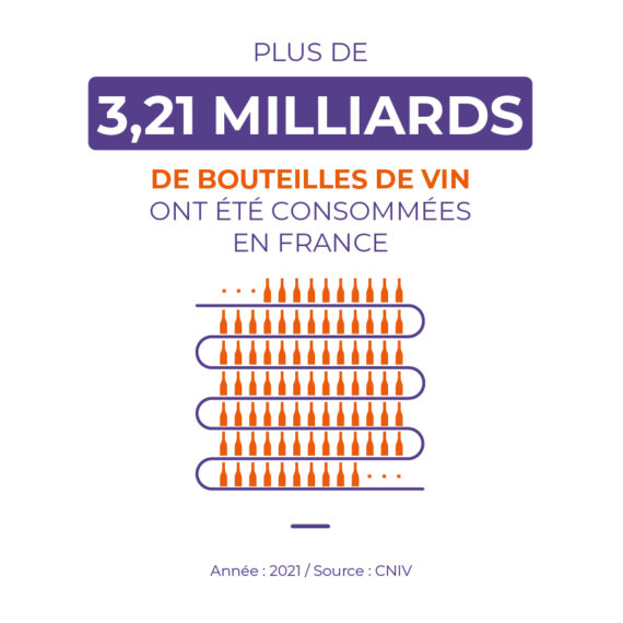 bouteilles vin consommées france